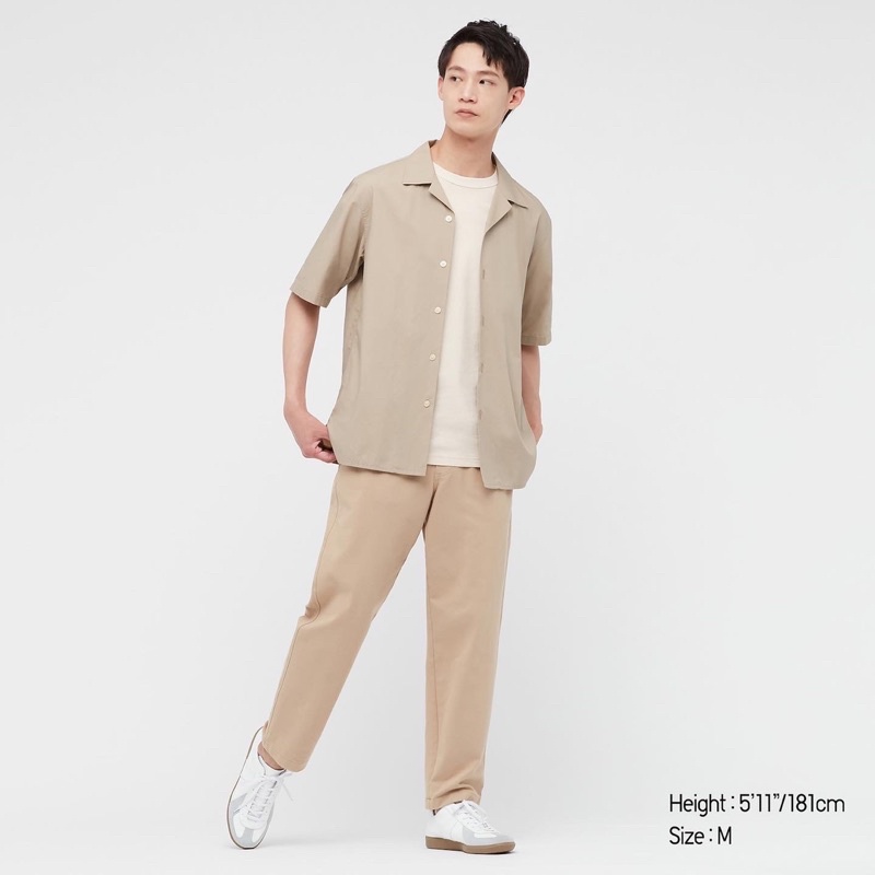 Uniqlo Open Collar Shirt - Kemeja Lengan Pendek-4