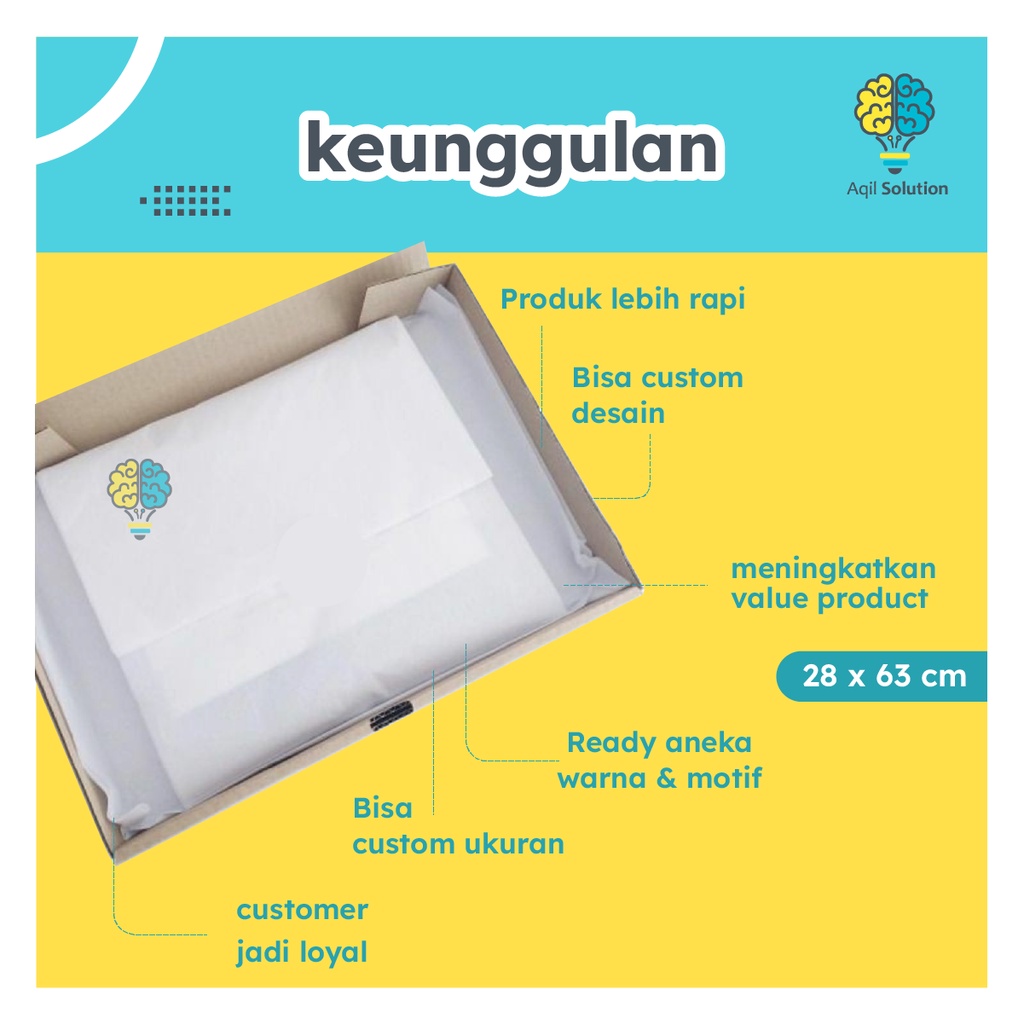 (28x63cm= 50lbr) Kertas Tisu 17gsm/Kertas Packing Hampers/ kertas sepatu, tas Bungkus baju dll