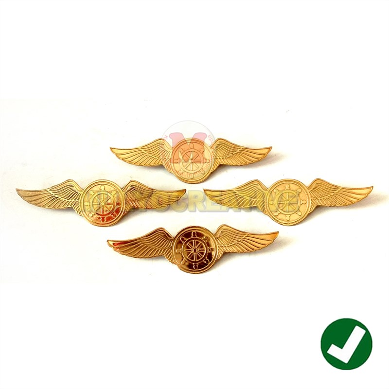 Lencana Atribut Sekolah Pelayaran Maritim - Wing Logo Kemudi