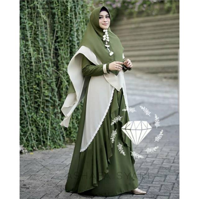 Humaira99 Gamis syari muslimah longdress maxi busui  Syari Rihana/airin ori  glamz