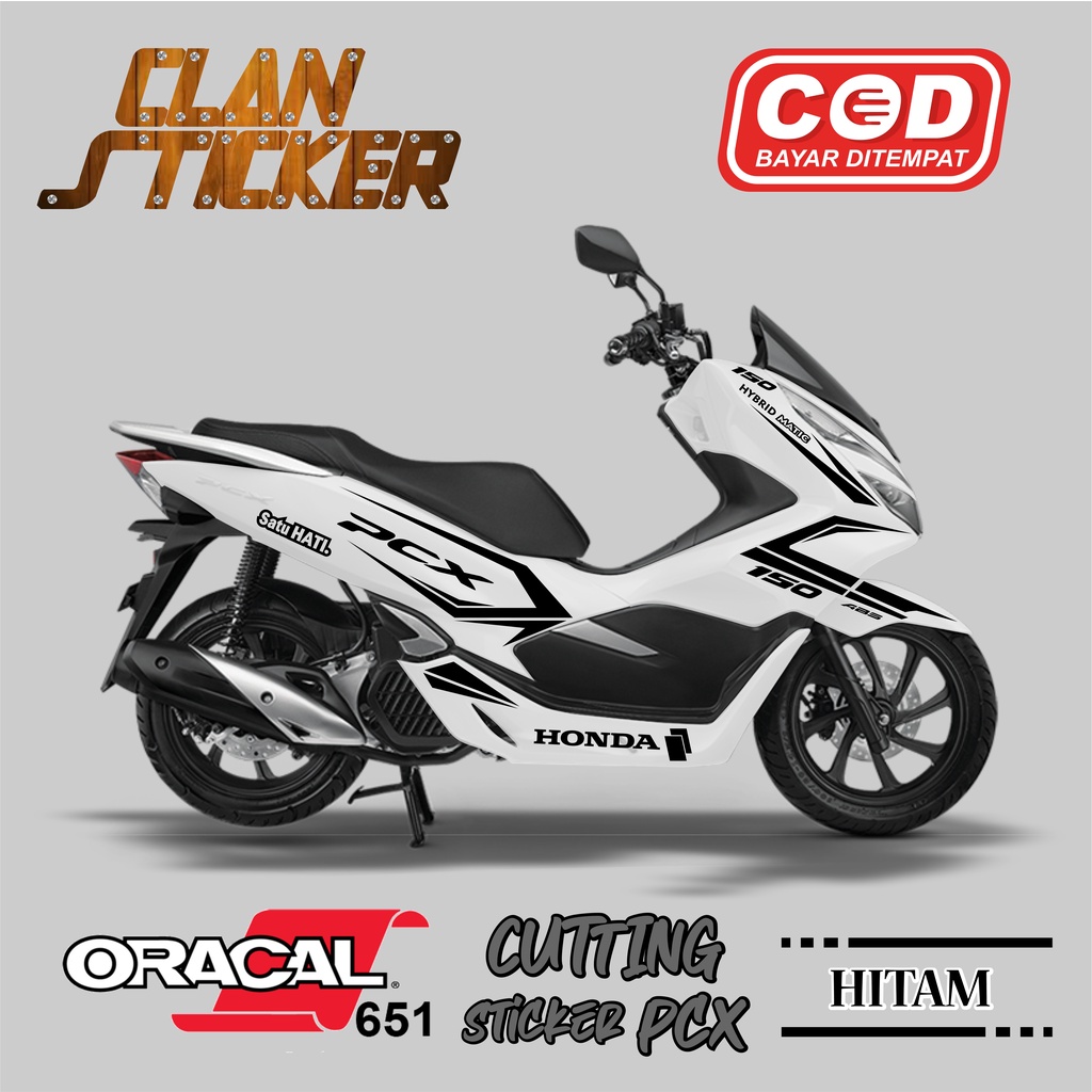 Cutting Sticker PCX 150 Abs Stiker Striping Aksesoris Motor Honda Strip 19 Lis Body Variasi 160 Terb
