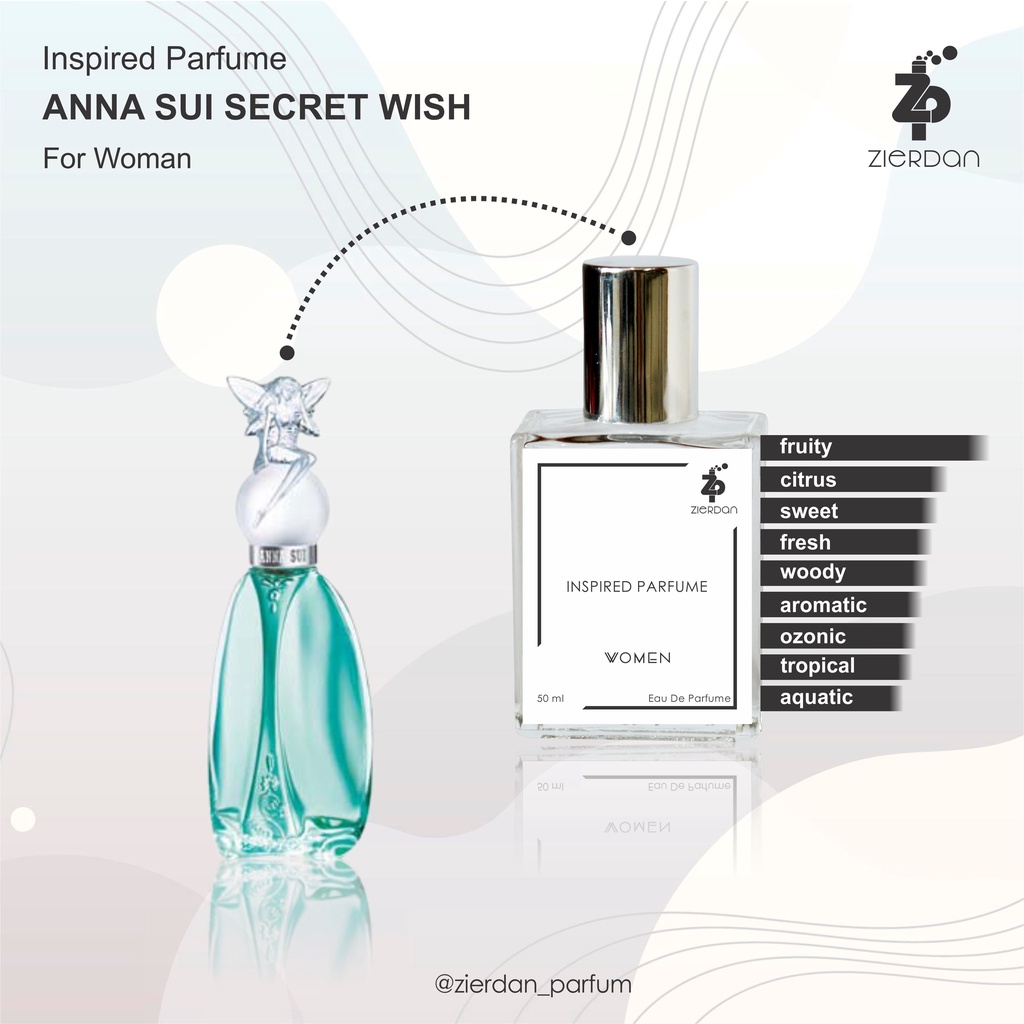 Zierdan Inspired Parfum Anna Sui Secret Wish Parfume Farfum Minyak Wangi Tahan Lama Wanita Cewek