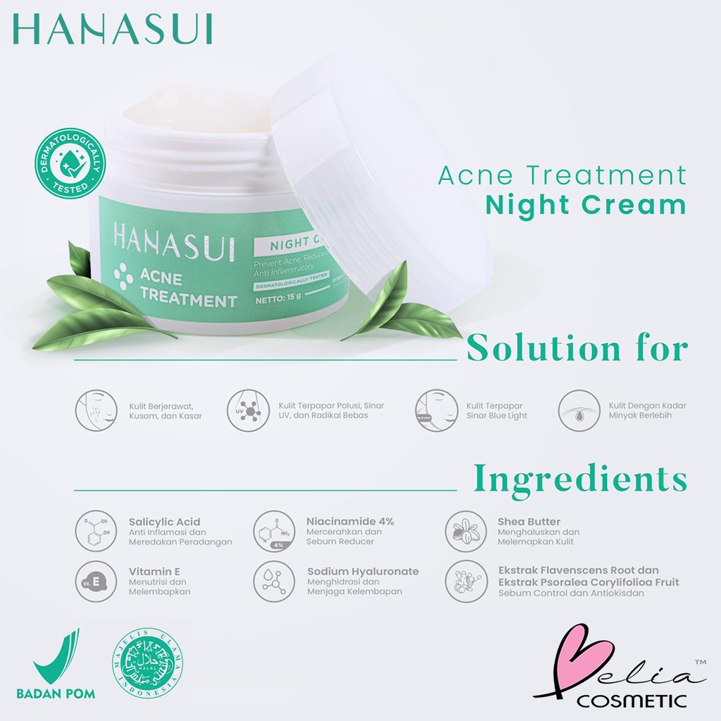 ❤ BELIA ❤ HANASUI Collagen Water | Acne Treatment | Flawless Glow 10 Series | Acne Spot | Night Day Cream | Essence | Skincare Skin Care sunscreen sunblock sun screen block