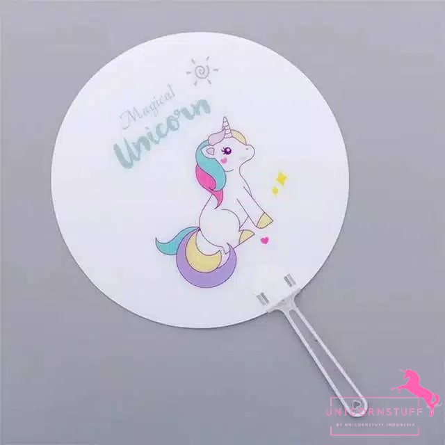 Kipas Unicorn Anak Tangan Souvenir Ulang Tahun Perempuan Cewek Kado