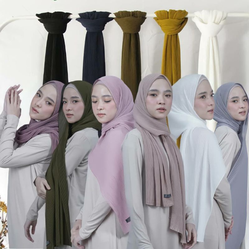 Pashmina Plisket Premium NS STORE Original by Nissa Sabyan