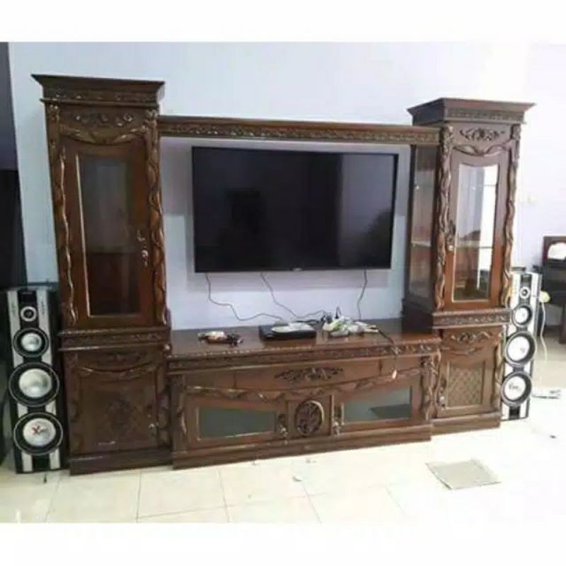 BUFET TV PAJANGAN JATI JEPARA