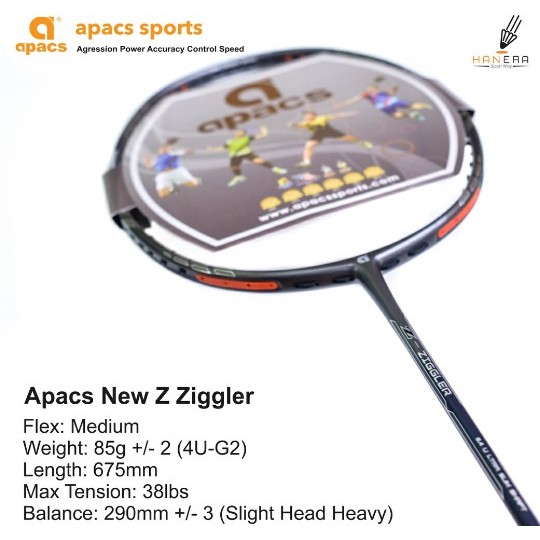 PROMO Raket Badminton Apacs Z - Ziggler Singapore (SG)  100%orig TERLARIS