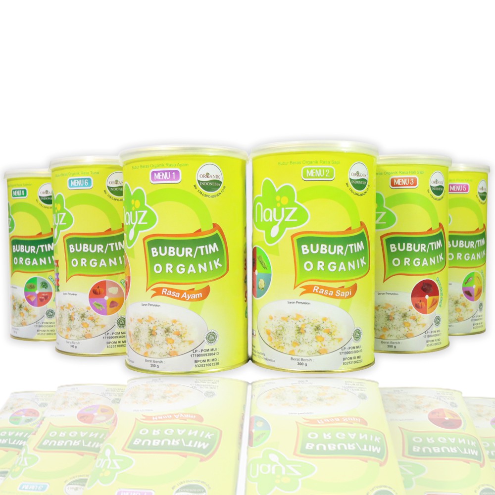 ORIGINAL! NAYZ KALENG BUBUR BAYI BERAS ORGANIK  MPASI Bayi Lemak Mpasi Lemak Bayi Non MSG Non Pengawet Mpasi Beras Bubur Organik Nayz Beras Ayam Sapi Hati Sapi Tuna Salmon Kakap Beras Bubur Sehat Bpom