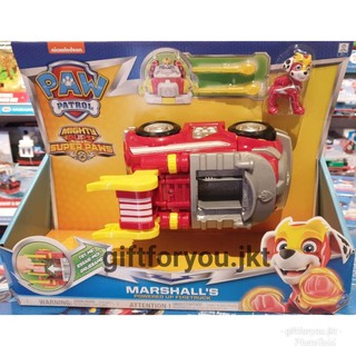 paw patrol marshall's powered up fire truck