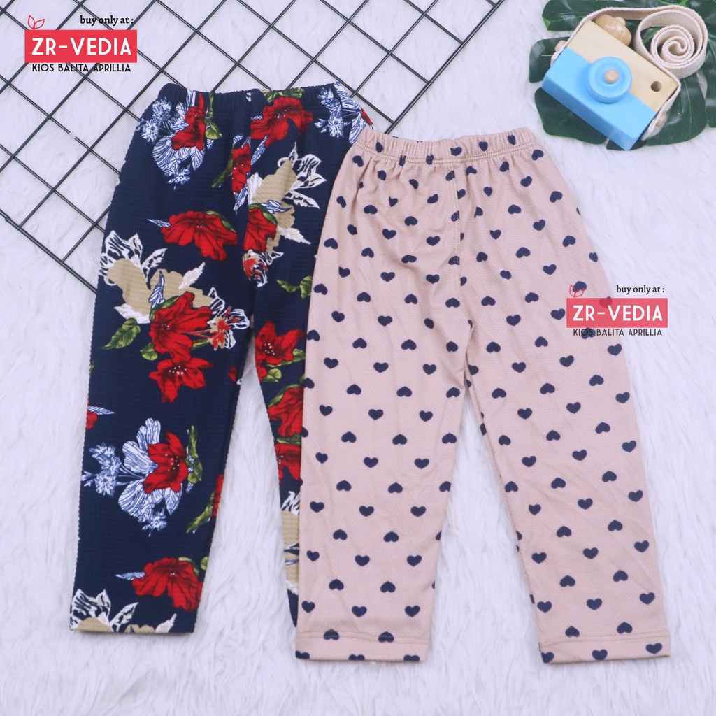 Legging Caramel uk Bayi - 7 Tahun / Leging Bahan Premium Anak Perempuan Celana Panjang Lejing Laging Ketat Motif