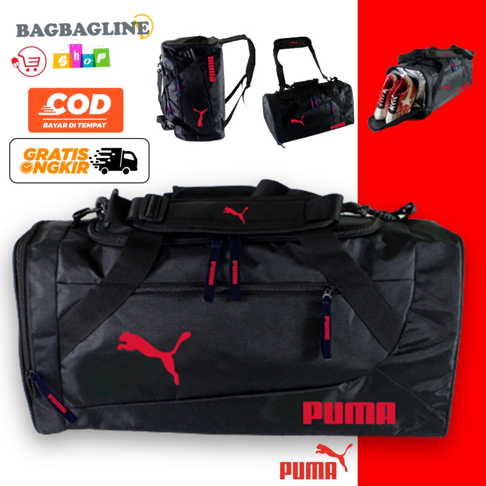 Tas Travel Bag Selempang Duffel Portable Gym Bag Fitness Waterproof Jinjing Olahraga Baju Pakaian Mudik Murah