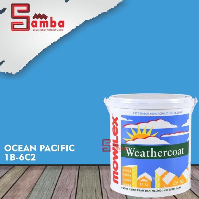 Mowilex Ocean Pacific Weathercoat 20 Ltr Tinting/Cat Tembok Exterior Store_Audy