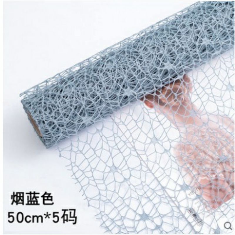 50x50Flower Mesh Korean Jaring Besar / Polynet / Outer Flower Wrapping / Bungkus Bunga / Buket Bunga