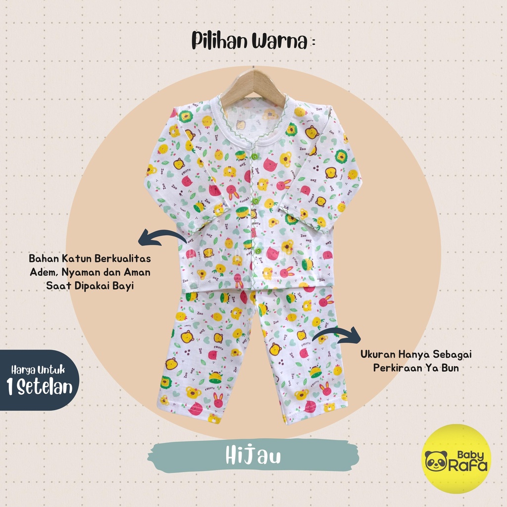 Setelan Panjang Baju Bayi Perempuan 3 - 12 Bulan Merk ANACHAN SNI