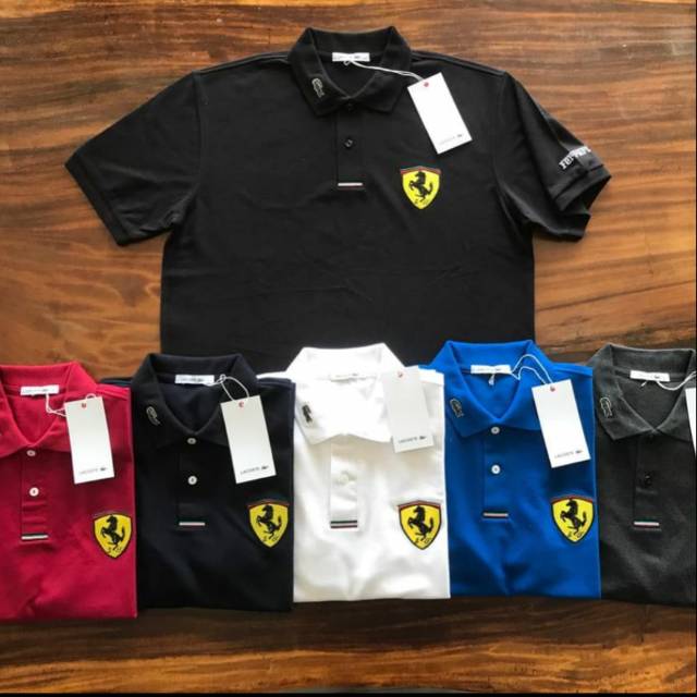 New polo shirt LACOSTE ferrari import original