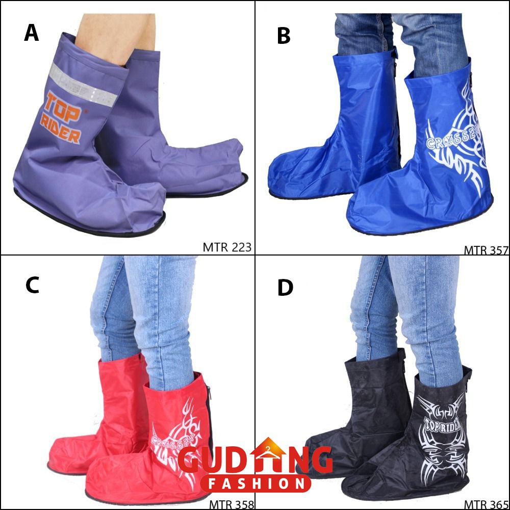 Cover Sepatu / Sarung Sepatu Anti Air untuk Pengendara Motor Banyak Warna - MTR (COMB)