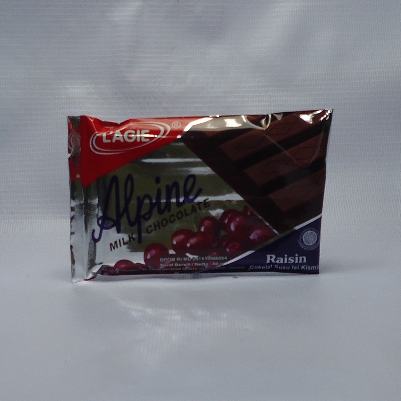 

Alpine Coklat Raisin 60Gr