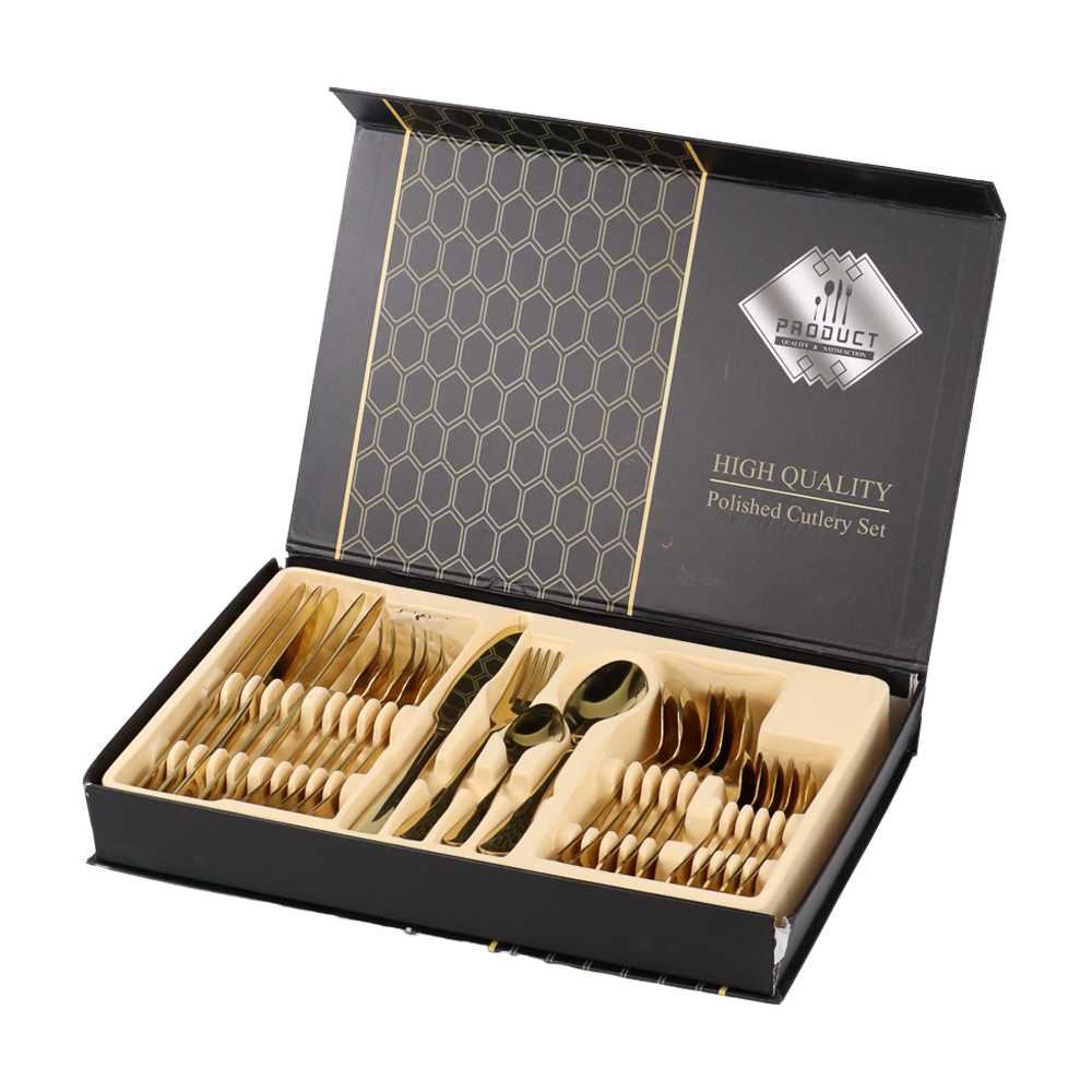 Alat Makan Mewah Cutlery Set Sendok Garpu Pisau Steak 24 Pcs Stainless