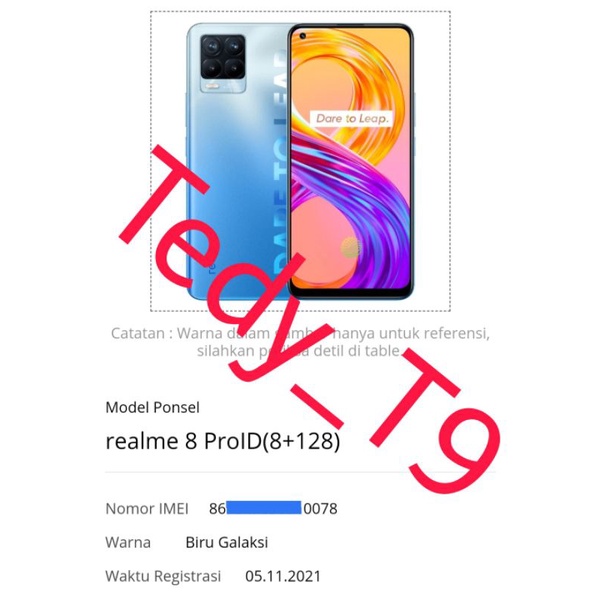 Realme 8 pro (second,mulus,normal,garansi panjang)