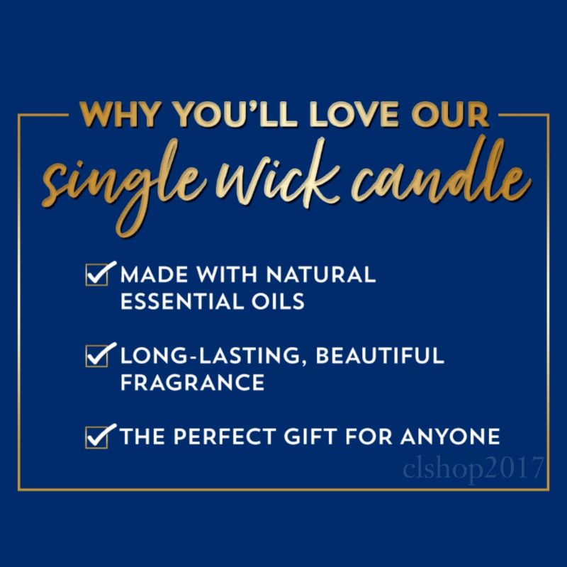 BATH &amp; BODY WORKS BBW MIDNIGHT BLUE CITRUS MADE WITH ESSENTIAL OILS WHITE BARN 1 SINGLE WICK SCENTED CANDLE 198 G PENGHARUM RUANGAN