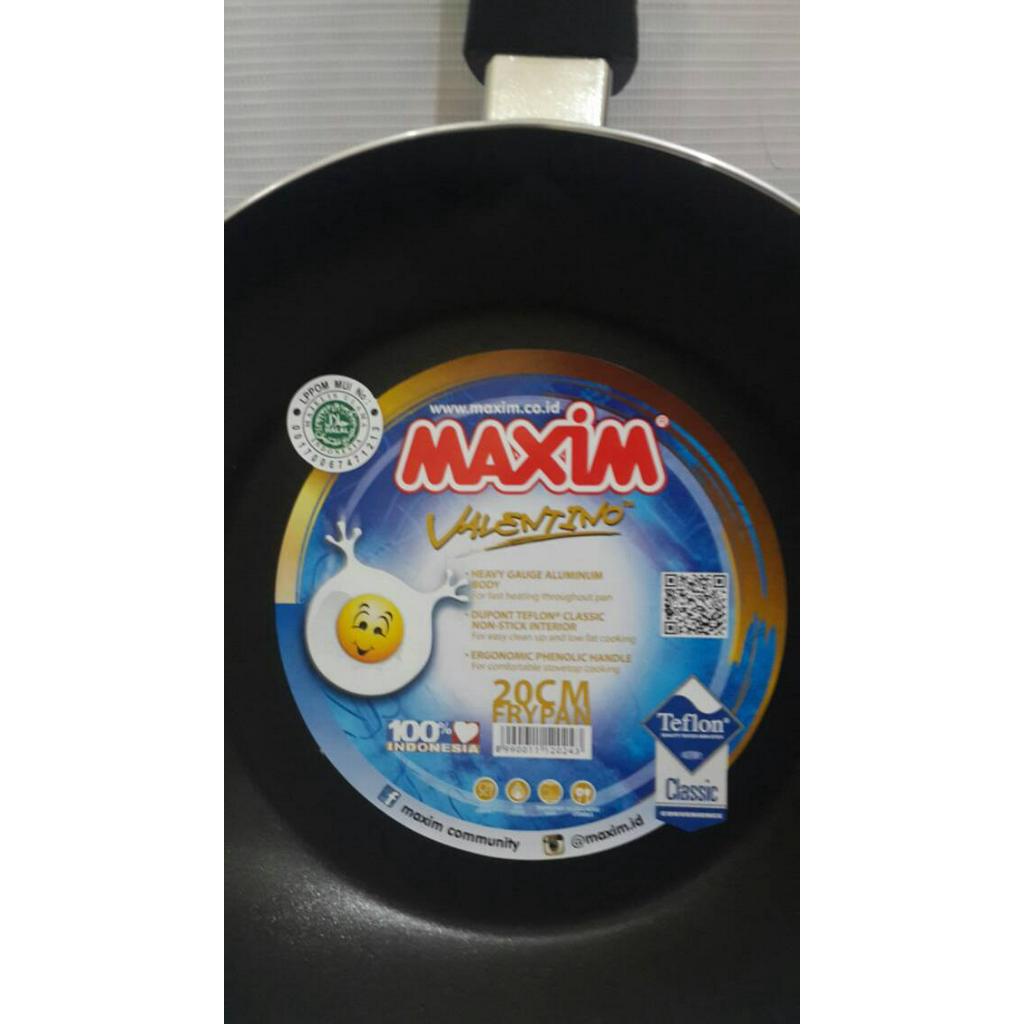 Maxim valentino frypan NON STICK 24cm wajan anti lengket 24 cm