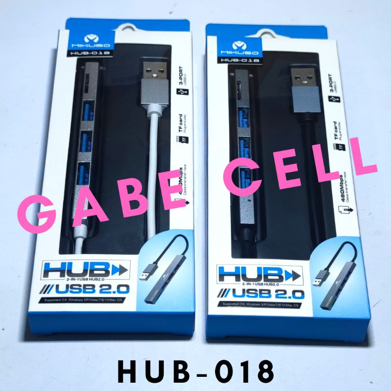 USB HUB MIKUSO HUB-018/HUB-019 3 PORT+TF CARD