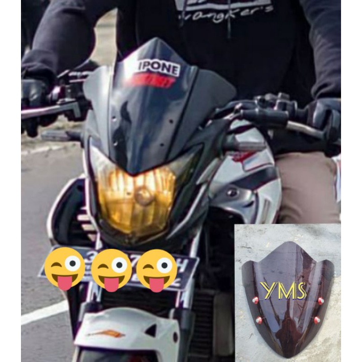 VISOR HONDA CB150R OLD PLUS BAUT WINDSHIELD HONDA CB150R OLD PLUS BAUT
