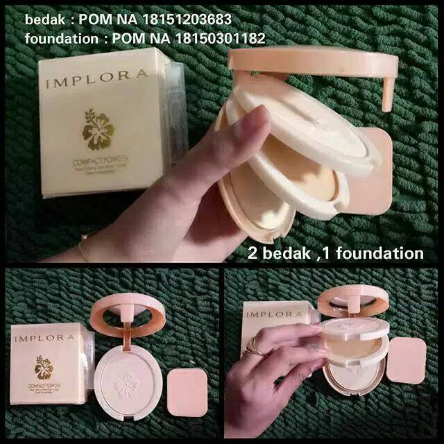 BEDAK IMPLORA 3IN1 / BEDAK DAN FOUNDATION IMPLORA