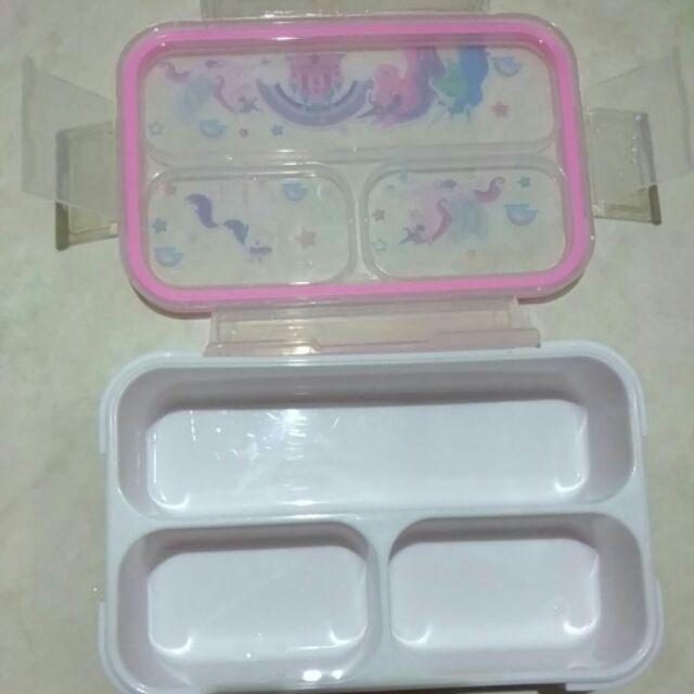 Lunch Box Sekat 2 Stainless Anti Tumpah Karakter 9003