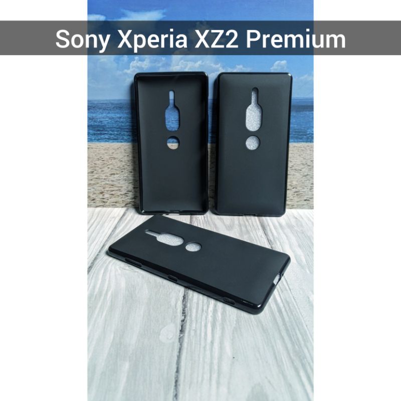 Case Sony Xperia XZ2 Premium Soft Case hitam black mate Sony Xz2 premium H8166 H8116 SOV38 SO-04K