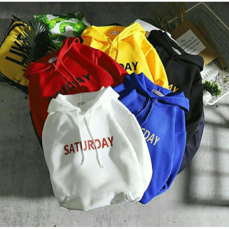 S - XXXXXL(6XL) Jaket Hoodie SUNDAY MONDAY SATURDAY FRIDAY CUSTOM HARI DAY Pria Wanita JUMBO