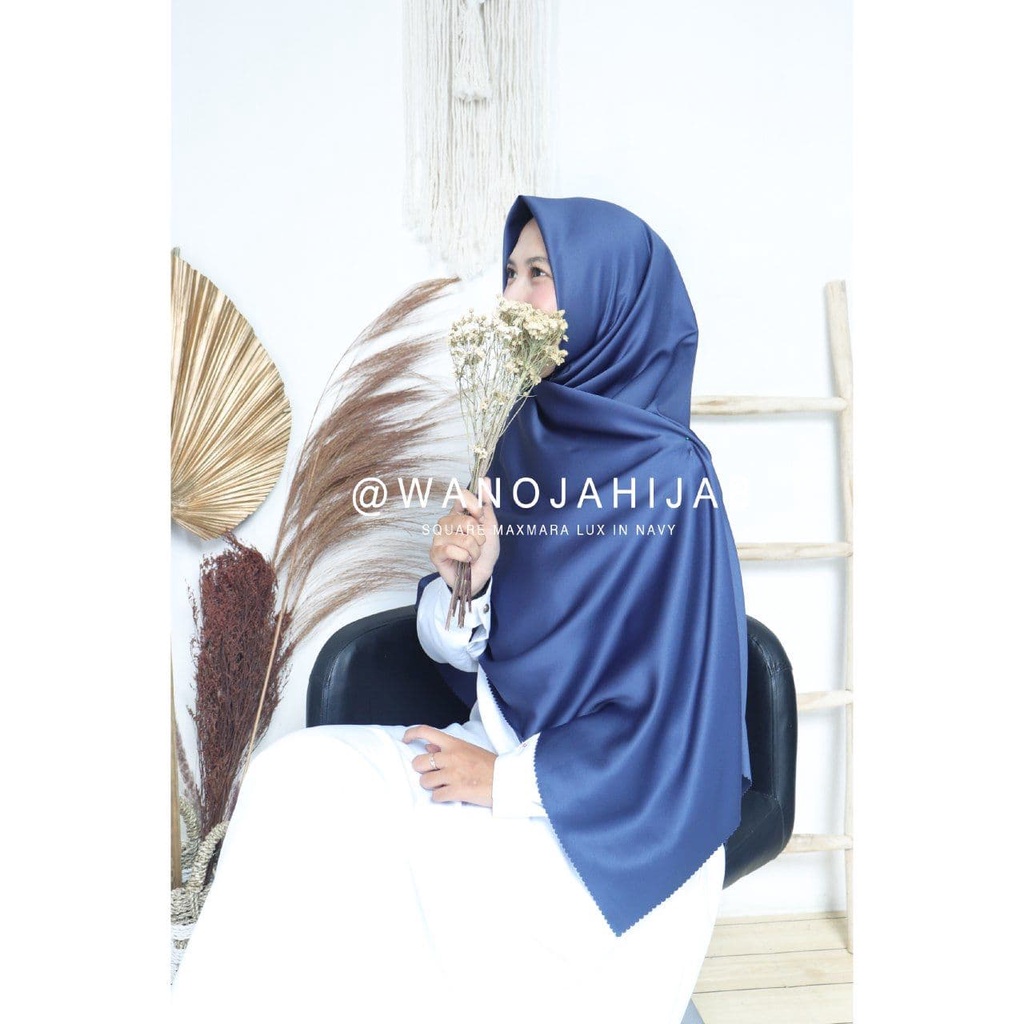 Hijab Segiempat Maxmara Syari Glossy - Maxmara Square by Wanoja Hijab