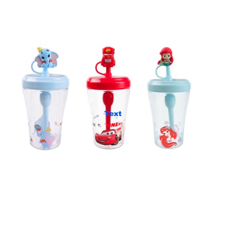 Disney original tumbler stir and straw 520ml /gelas minum lucu DW20212