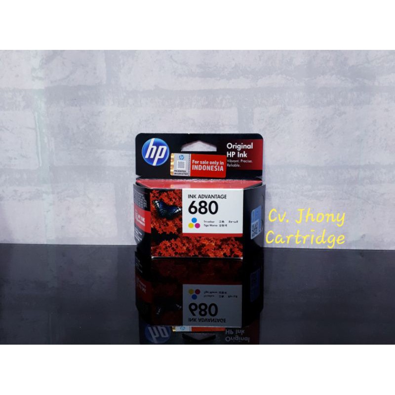 Tinta Cartridge Hp 680 Black Colour Original