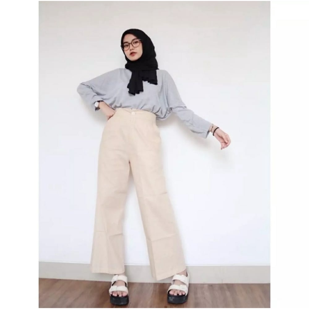 Arsn kulot hight waist//celana kulot high waist wanita