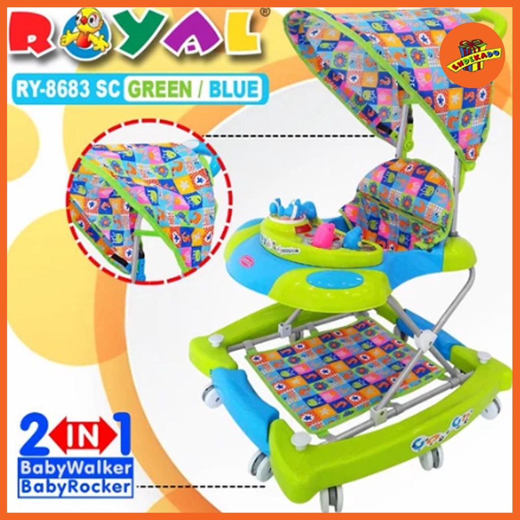 ROYAL BABY WALKER 8683 SC CANOPY - Baby Walker Bayi Makassar