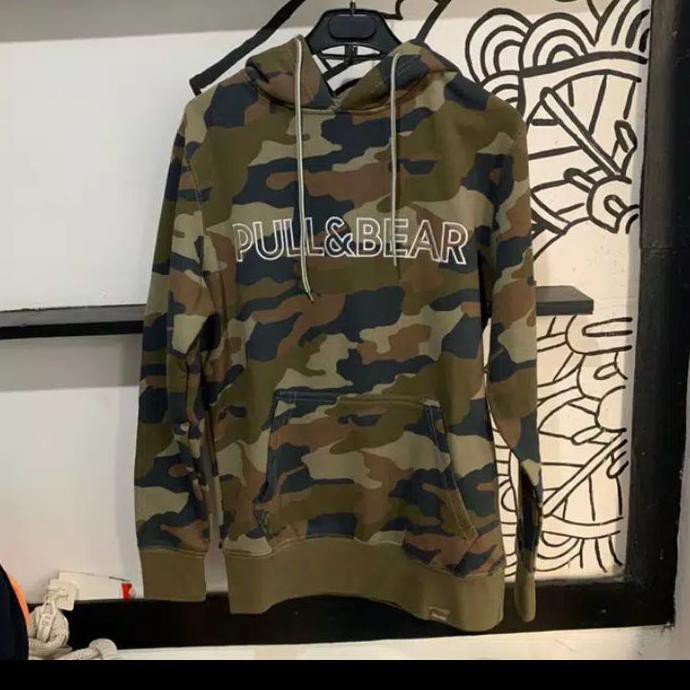 Jual Jaket Hoodie Pull&Bear 1991 Camo Army Loreng Pull And Bear Jaket Pull  Bear Hoodie Pull&bear Shopee Indonesia