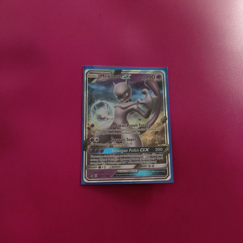Kartu Pokemon Indonesia - Mewtwo GX RR