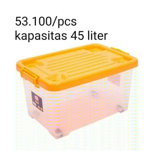 Sky Container Box 45 Liter Plastik Transparan