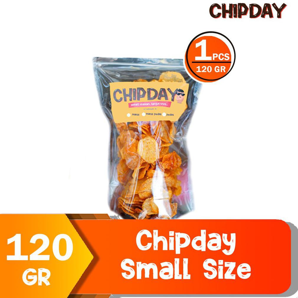 

Terbaru Keripik Kentang - Chipday Small Size 120Gr