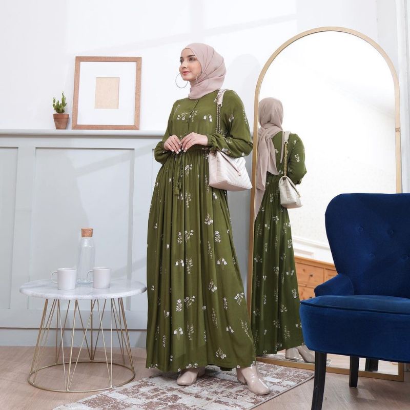 TERMURAH MAHIRA DRESS HUSNA SERUT MAXY