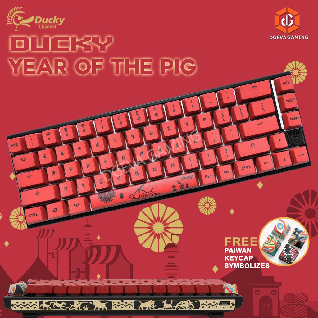 Ducky One 2 Mini Rgb Led Year Of The Pig Limited Edition Shopee Indonesia