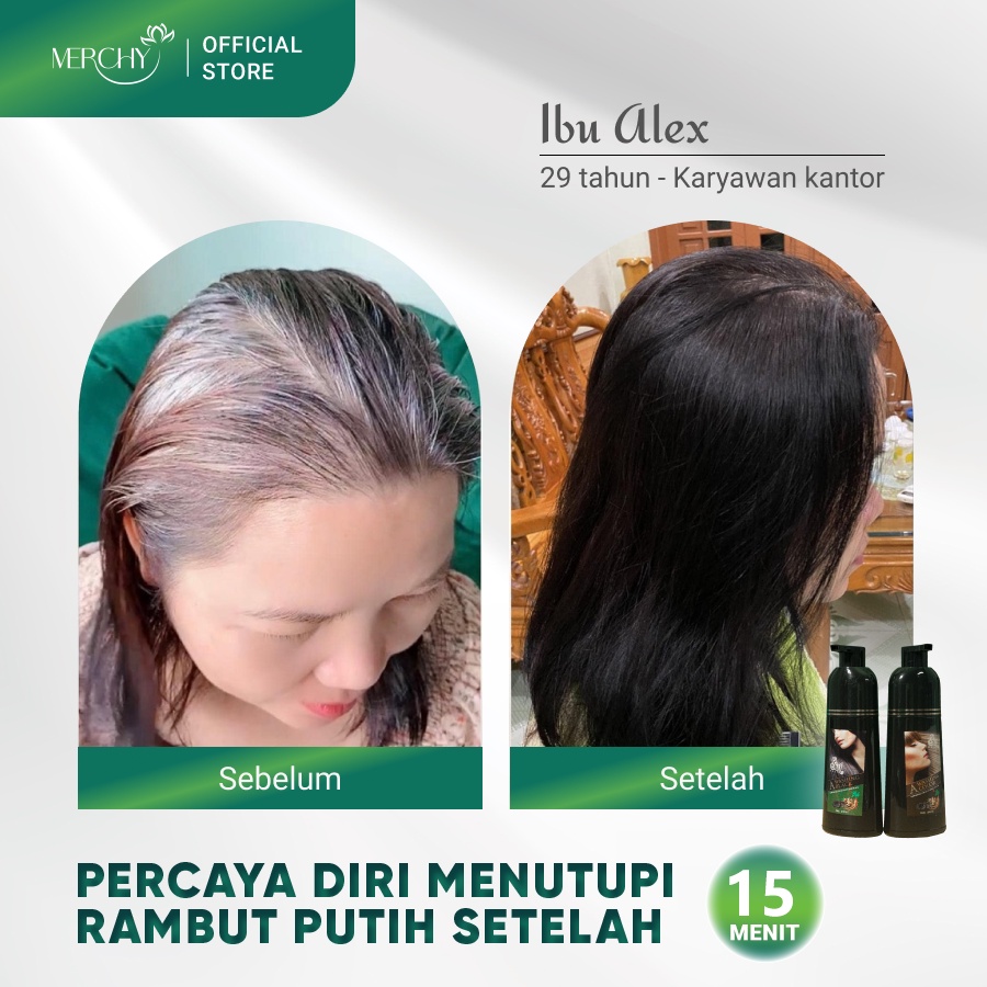 Hair color shampoo penghitam rambut uban Sin Hair shampoo jepang-2
