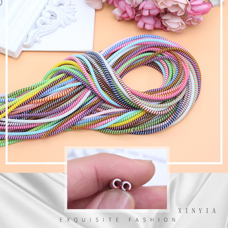Pelindung Kabel Charger Earphone Bentuk Spiral Ukuran 140cm / 55 &quot;