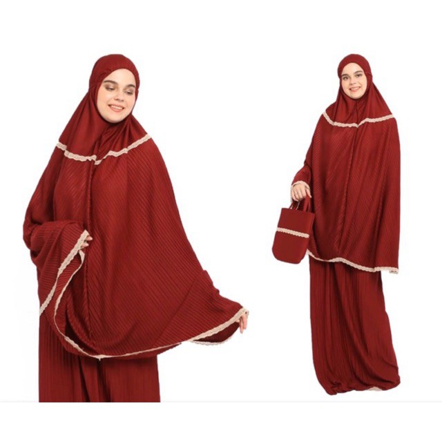 Mukena Plisket Renda