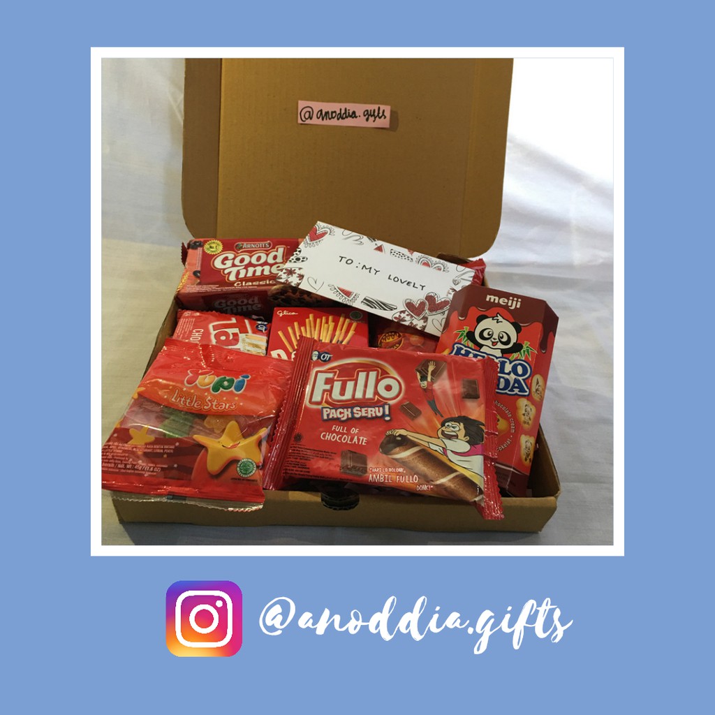 

Snack Box / Gifts Box / Kado Ulang Tahun - Anniversary (Merah)