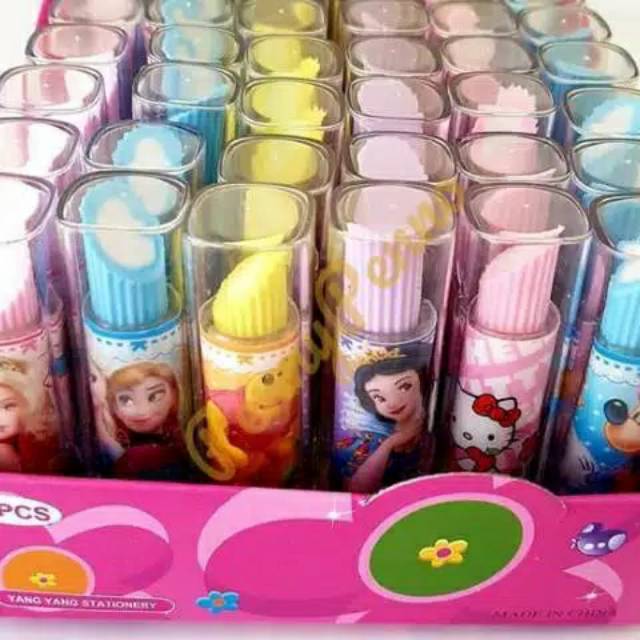 

PENGHAPUS PENSIL MODEL LIPSTIK MOTIF KARTUN