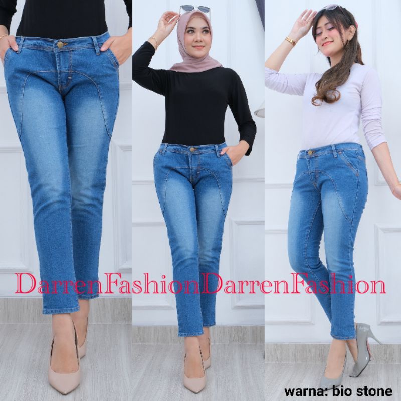 Celana Jeans Wanita Panjang Stretch Skinny Jena Murah