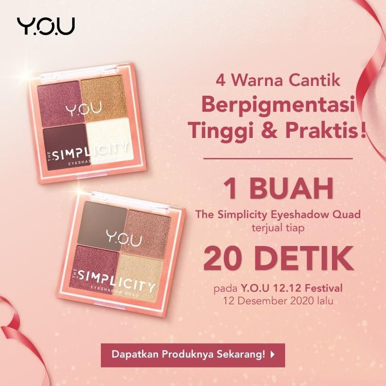 YOU The Simplicity Eyeshadow Quad Resmi Original