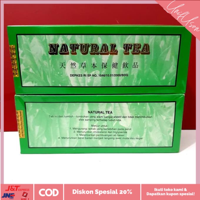 

⭐COD⭐ Teh Natural Tea Herbalax Untuk Menurunkan Cholestrol / Kolestrol 20x7G